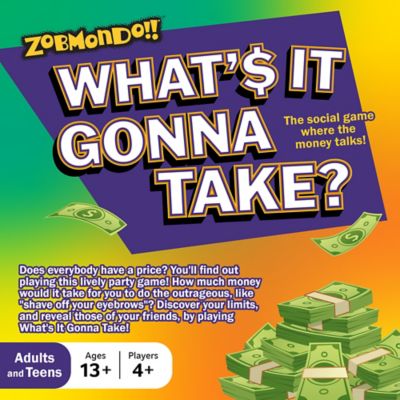 Image showing  What's It Gonna Take Board Game by Zobmondo!! Family game for teens and adults, 78984-1