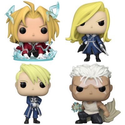 Funko Pop! Full Metal Alchemist Brotherhood Scar, Olivier Mira Armstrong, Riza Hawkeye, Edward Elric, 711FU