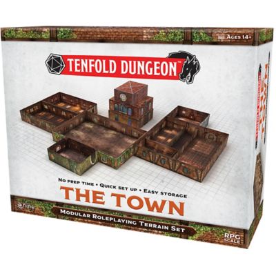 Gale Force Nine Tenfold Dungeon: the Town - Modular Roleplaying Terrain Set, TFD003