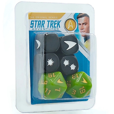 Modiphius Star Trek Adventures: Captain Kirk's Tunic Dice - 6 pc. Roleplaying Dice Set, MUH052045