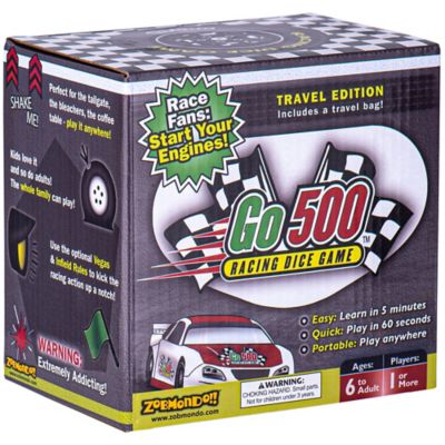 Zobmondo Go500 Racing Dice Game By Zobmondo!! Car Racing Dice Game, Racing Games for Adults and Family, 52000-1