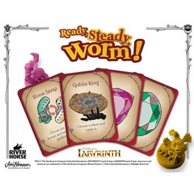 Image showing  Labyrinth: Ready, Steady, Worm! Board Game, Jim Henson's Labyrinth, Ages 6+, 2-4 Players, 20+ Minutes