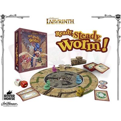 Image showing  Labyrinth: Ready, Steady, Worm! Board Game, Jim Henson's Labyrinth, Ages 6+, 2-4 Players, 20+ Minutes