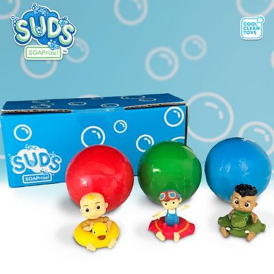 Image showing  CoComelon SUDs SOAPrize Fun Pack - 3pk Dino Cody, Ducky JJ, & Captain TomTom, 8888