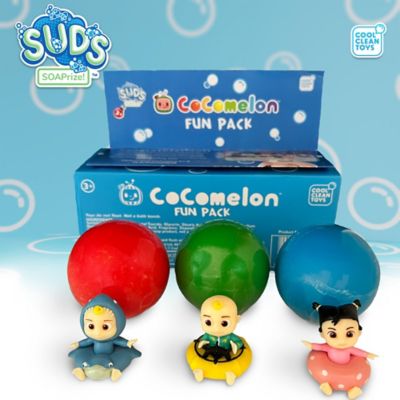 Image showing  CoComelon SUDs SOAPrize Fun Pack - 3pk Skipper JJ, Shark JJ, & Ballerina CeCe, 8889