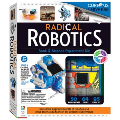 Curious Universe Radical Robotics Science Kit - 50 Science Experiments with 95 pc. Kit, 9781488953491