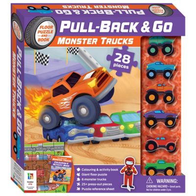 Hinkler Pull-Back-And-Go: Monster Trucks Play Mat, 9781488953453