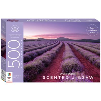Hinkler Elevate 500 pc. Scented Jigsaw Puzzle: Lavender Fields - Jigsaws for Adults - Deluxe Jigsaw Puzzles, 9354537001575