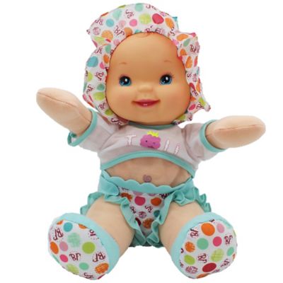 Image showing  Goldberger Doll Smartie Pants Doll with Raspberry White T-Shirt, 71440-2