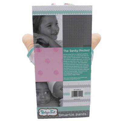 Image showing  Goldberger Doll Smartie Pants Doll with Raspberry White T-Shirt, 71440-2