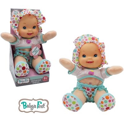 Image showing  Goldberger Doll Smartie Pants Doll with Raspberry White T-Shirt, 71440-2