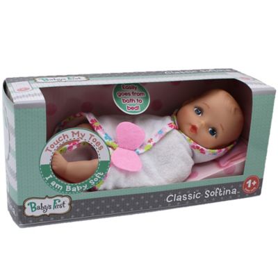 Baby's First Goldberger Doll 9 in. Bathtime Baby Softina, 50940-1