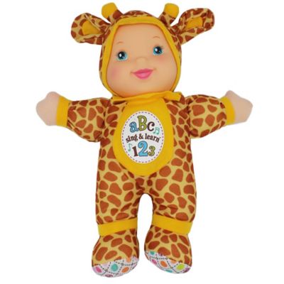 Image showing  Goldberger Doll Sing & Learn Giraffe Bi-Lingual (English/Spanish), 82118