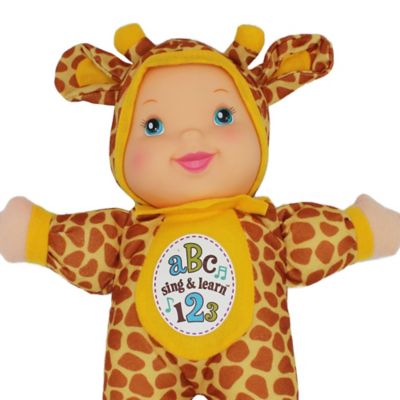Image showing  Goldberger Doll Sing & Learn Giraffe Bi-Lingual (English/Spanish), 82118