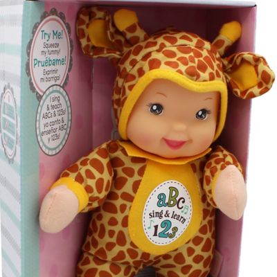 Image showing 5 th Baby's First Goldberger Doll Sing & Learn Giraffe Bi-Lingual (English/Spanish), 82118