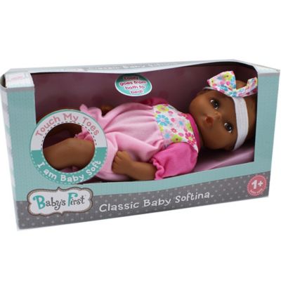 Baby's First Goldberger Doll Classic Softina Jumper African-American, 95114