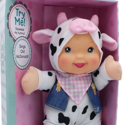 Image showing 5 th Baby's First Goldberger Doll Farm Animal Friends Cow Bi-Lingual (English/Spanish) Toy