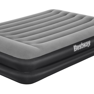 Image showing 6 th Bestway 18 in. Queen Tritech Air Mattress with Built-in AC Pump, 67404E