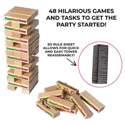 Image showing  Adult Party Game, 48 Hilarious Wooden Blocks