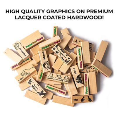 Image showing  Adult Party Game, 48 Hilarious Wooden Blocks