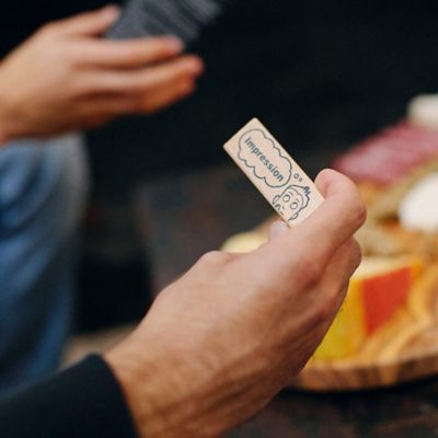 Image showing 5 th Power Hour Tower Adult Party Game, 48 Hilarious Wooden Blocks