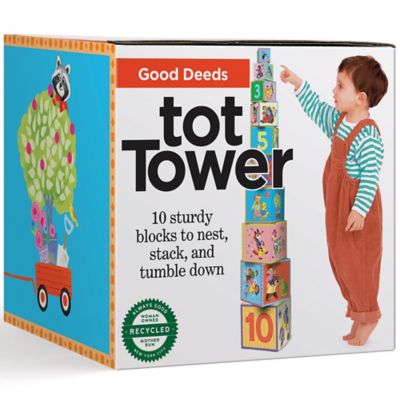 eeBoo Good Deeds Tot Tower/ Stacking Blocks/Ages 2+, TTGDD