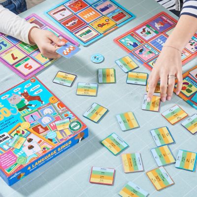 Image showing  4 Language Bingo Game/Spanish, French, German, Mandarin Chinese/ Ages 3+, BOLAN