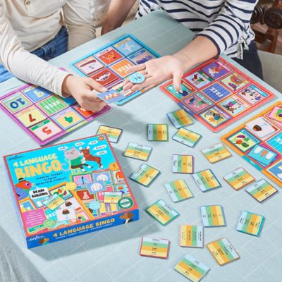 Image showing  4 Language Bingo Game/Spanish, French, German, Mandarin Chinese/ Ages 3+, BOLAN