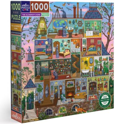 eeBoo Piece and Love the Alchemist's Home 1000 pc. Square Adult Jigsaw Puzzle/ Ages 14+, PZTAST