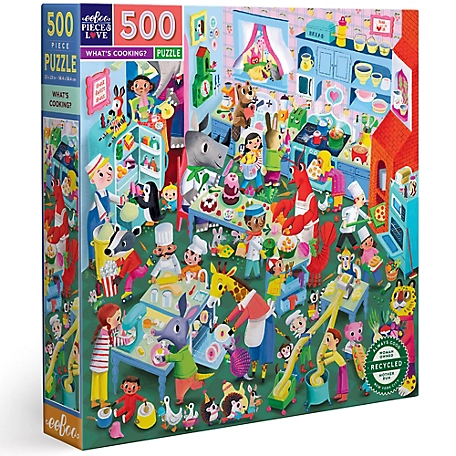 eeBoo pc. and Love What's Cooking? 500 pc. Square Adult Jigsaw Puzzle/ Ages 14+, PZFCOK
