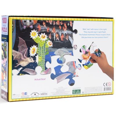 Image showing  Love of Bats Glow in the Dark 100 pc. Jigsaw Puzzle/ Ages 5+, PZBAT
