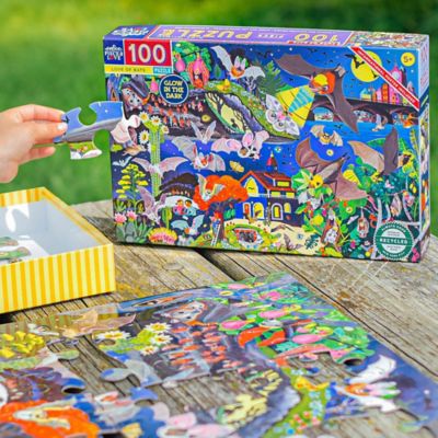 Image showing  Love of Bats Glow in the Dark 100 pc. Jigsaw Puzzle/ Ages 5+, PZBAT