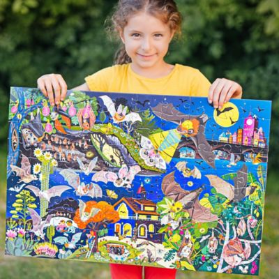 Image showing  Love of Bats Glow in the Dark 100 pc. Jigsaw Puzzle/ Ages 5+, PZBAT