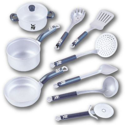 Image showing  Young Cooking - 9 pc. Toy Pots & Kitchen Set, Kids Pretend Play, Includes Utensils & Pots/Pans, 9628
