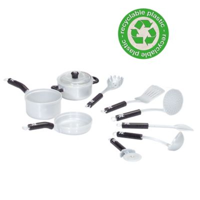 Image showing  Young Cooking - 9 pc. Toy Pots & Kitchen Set, Kids Pretend Play, Includes Utensils & Pots/Pans, 9628