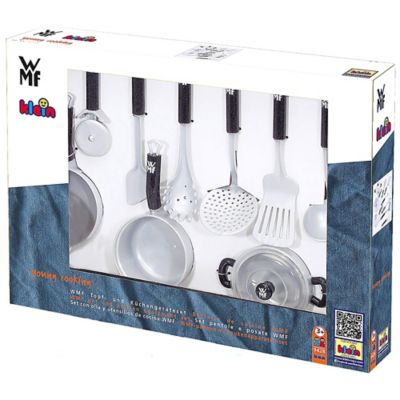 Image showing  Young Cooking - 9 pc. Toy Pots & Kitchen Set, Kids Pretend Play, Includes Utensils & Pots/Pans, 9628