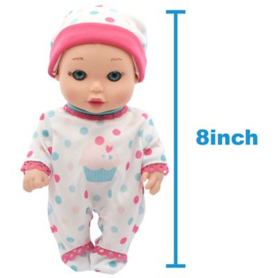 Image showing  Doll In Crib - 8 in. Baby Doll Playset - New Adventures, Children's Pretend Play, Ages 2+, 3923