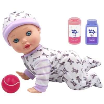 Little Darlings Crawling Baby 10 in. Baby Doll Playset, 4018