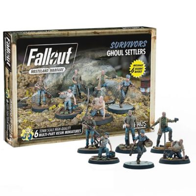 Modiphius Fallout Wasteland Warfare: Survivors - Ghoul Settlers (The Slog) - 6 Unpainted Resin Miniatures, MUH052284