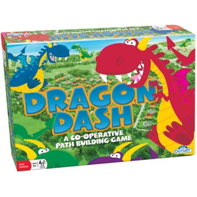 Outset Media Dragon Dash Co-Operative Path Building Kids' Board Game, No Reading Required