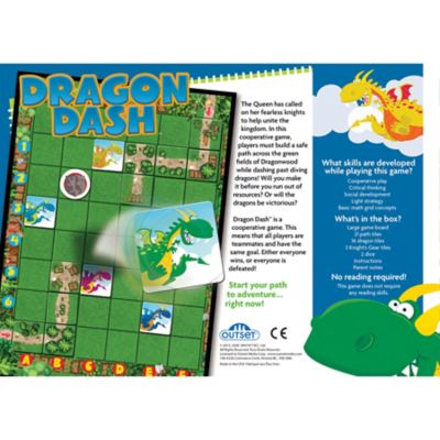 Image showing  Dragon Dash Co-Operative Path Building Kids' Board Game, No Reading Required