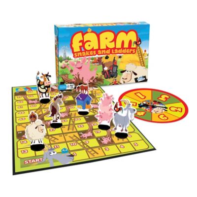 Image showing  Farm: Snakes and Ladders Board Game, No Reading Required, Preschool and Kids' Board Game