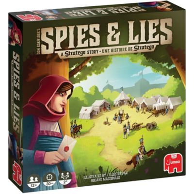 Jumbo Spies & Lies - A Strategy Story Board Game, Two Player Game of Deduction & Deception, Jumbo Games, J-81945
