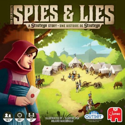 Image showing  Spies & Lies - A Strategy Story Board Game, Two Player Game of Deduction & Deception, Jumbo Games, J-81945