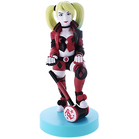 Exquisite Gaming Cable Guys Charging Phone & Controller Holder: Harley Quinn 8 in. Tall PVC Statue, CGCRDC300998