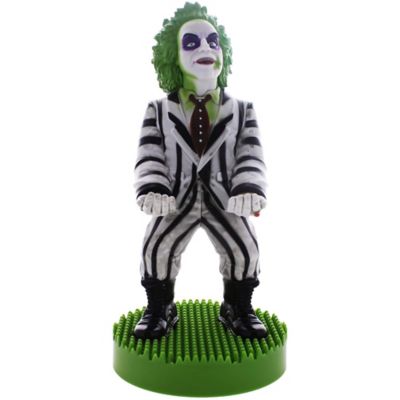 Exquisite Gaming Cable Guys Charging Phone & Controller Holder: Tim Burton's Beetlejuice, 8 in. Tall PVC Statue, CGCRWB400413