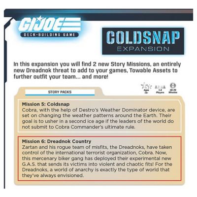 Image showing  G.I. Joe Deck-Building Game: Coldsnap Expansion - It's Cold-Blooded Chaos, RGS 02419