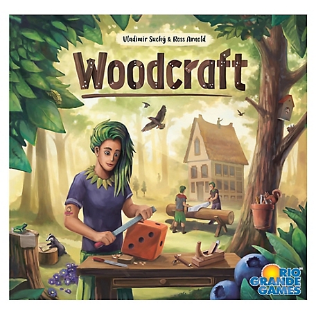 Rio Grande Games Woodcraft - Workshop Management Game, Economic Board Game, Builder Board Game, RIO630