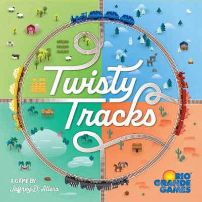 Rio Grande Games Twisty Tracks - Train Navigation & Building Family Game, Rio Grande Games, Strategy Board Game, RIO627