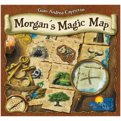 Rio Grande Games Morgan's Magic Map - Tile Placement Game, Pirate Map Treasure Hunt, Modular Game Board, RIO614